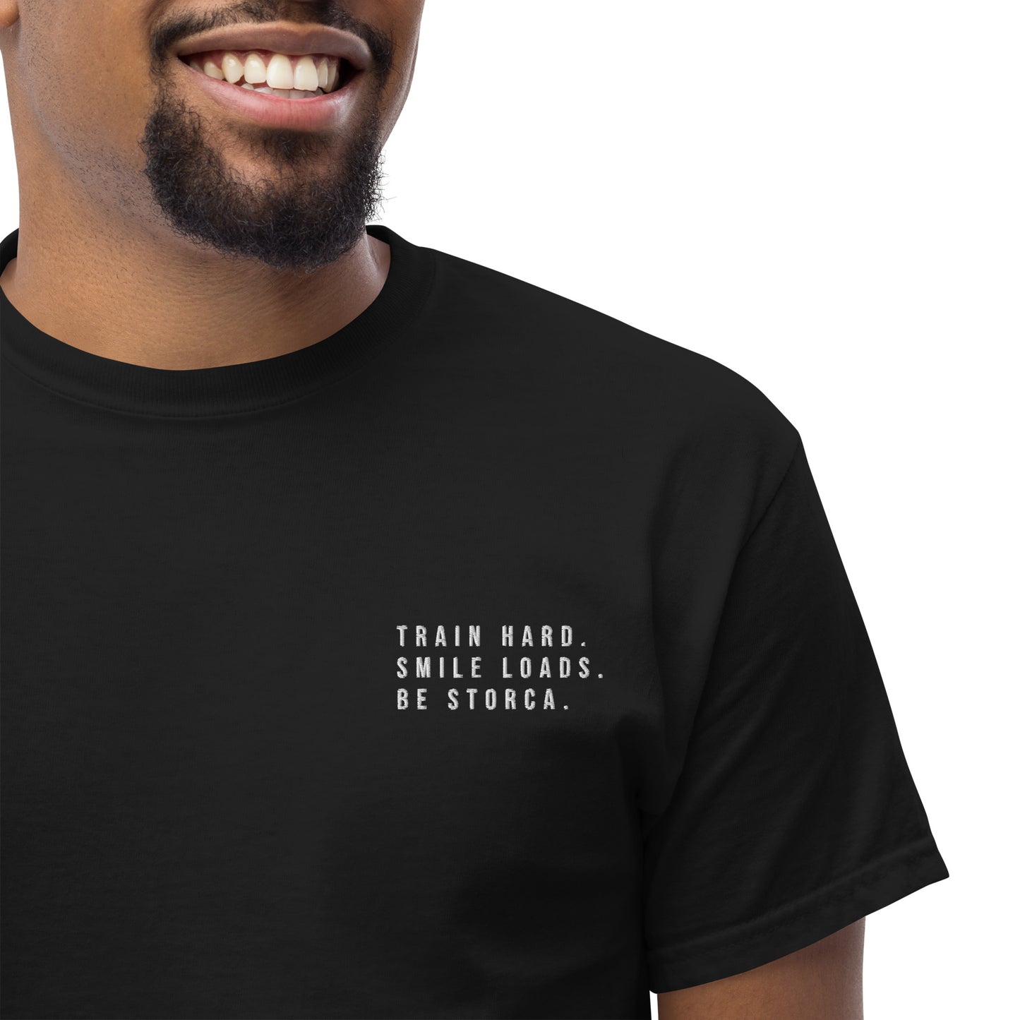 STORCA TEE // BLACK MOTTO.
