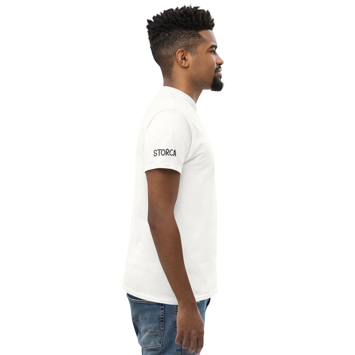STORCA TEE // WHITE BASIC.