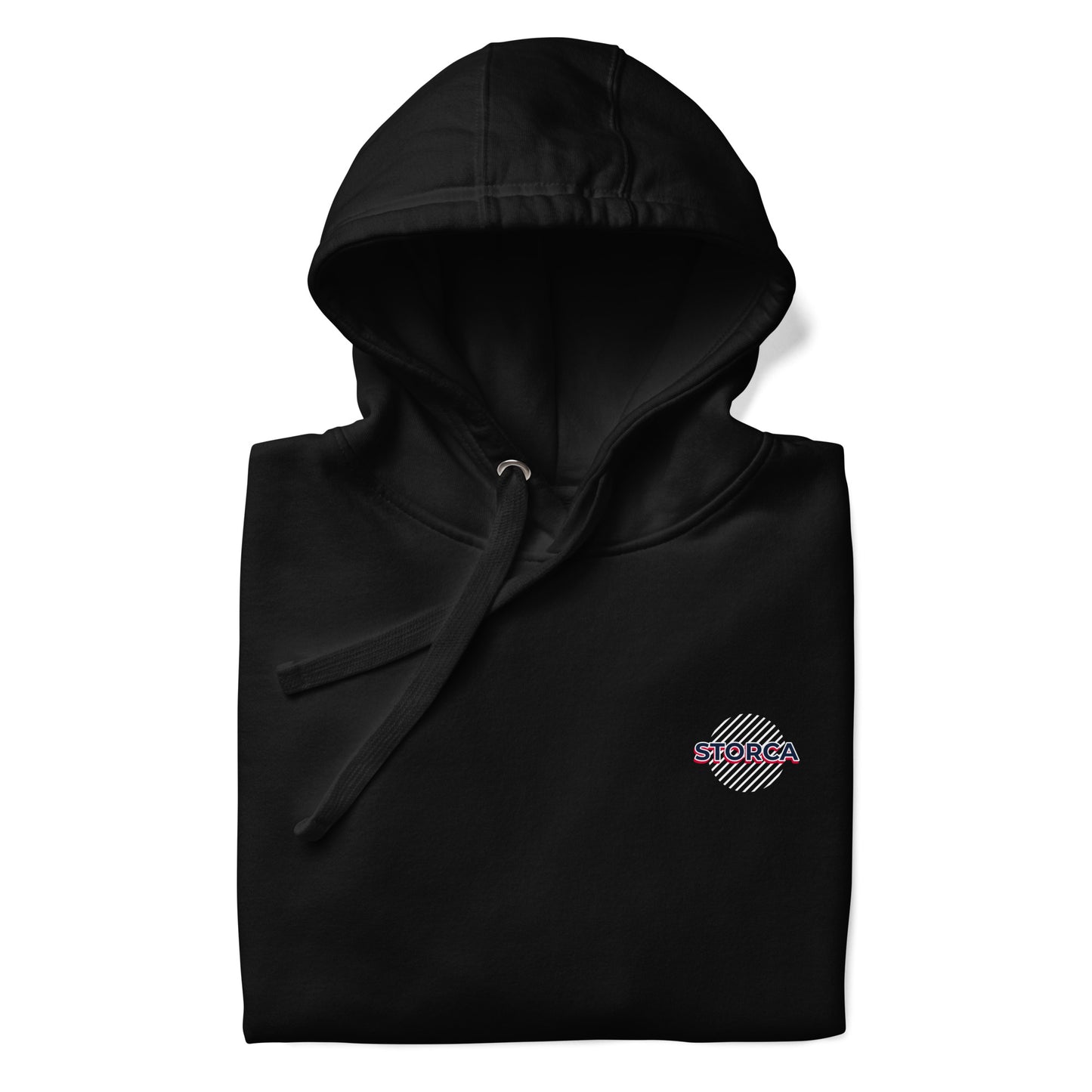 STORCA HOODIE // BLACK CIRCLE SMALL.