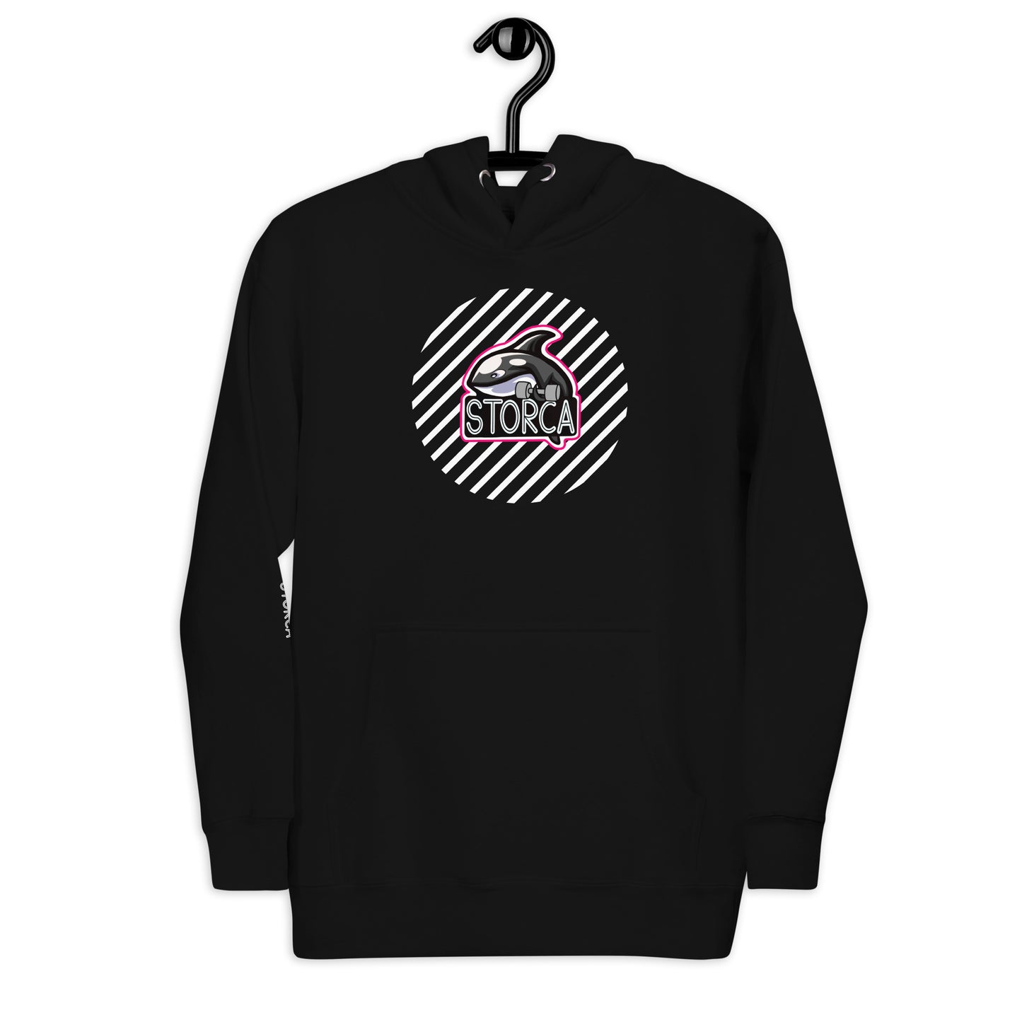 STORCA HOODIE // BLACK CIRCLE BIG.