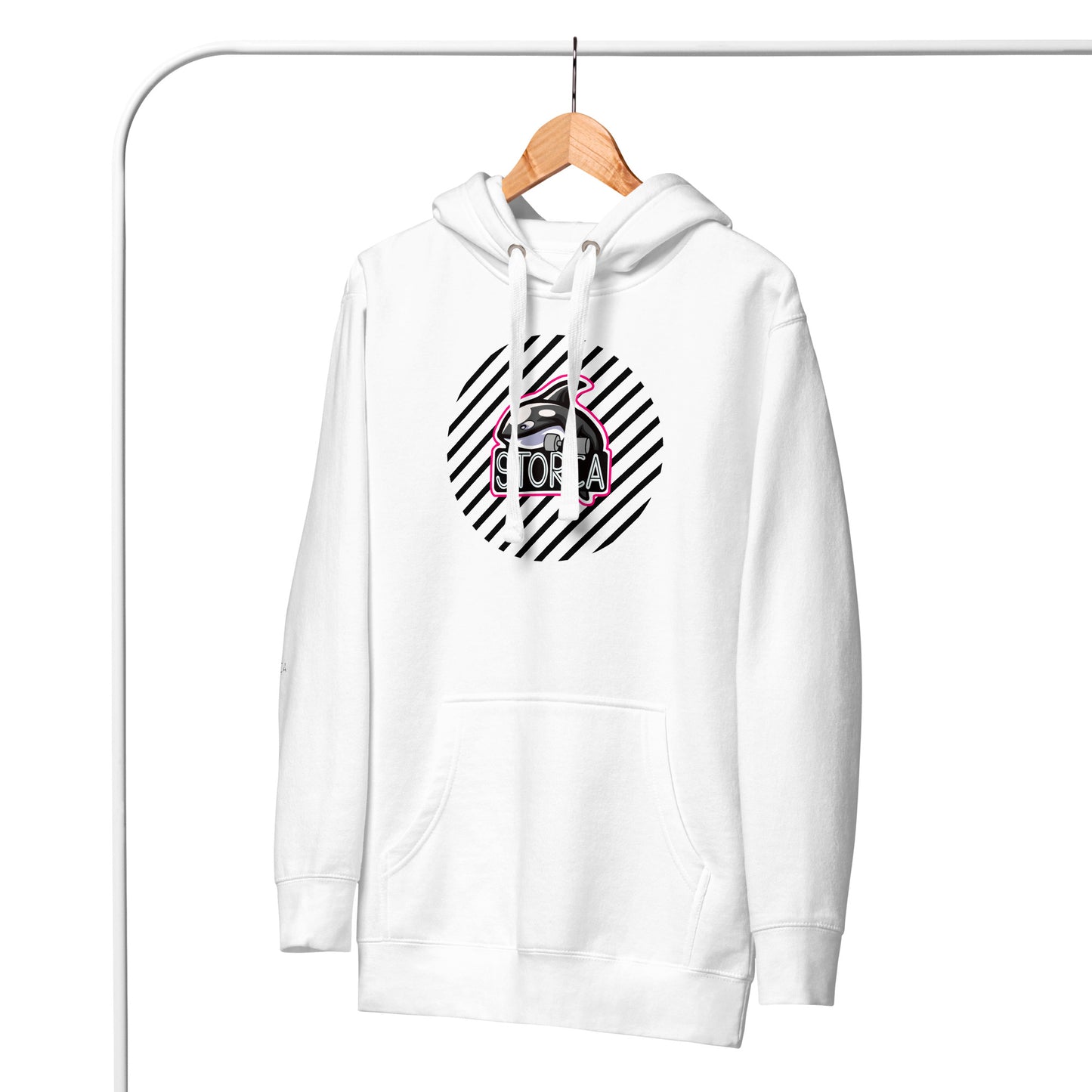 STORCA HOODIE // WHITE CIRCLE BIG.